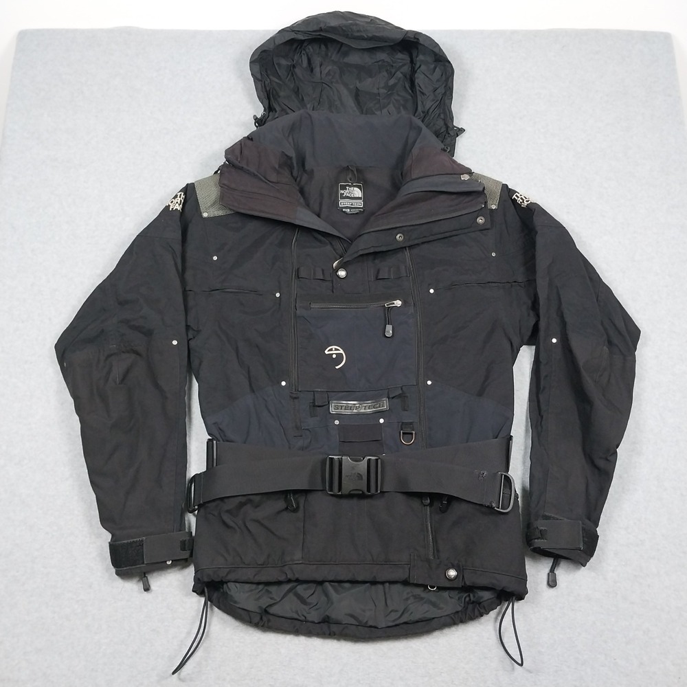 Vintage North Face Steep Tech Jacket Mens Medium Black Scot Schmidt Work Ski